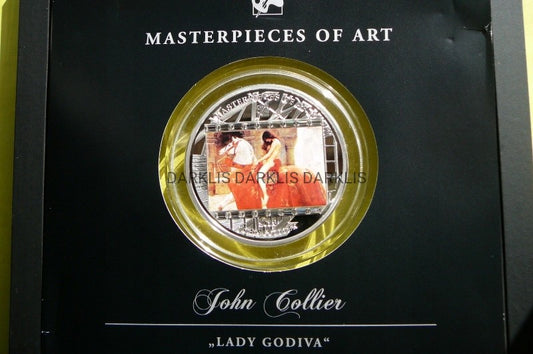 20$ 2013 MASTERPIECES OF ART LADY GODIVA Ag999 3Oz