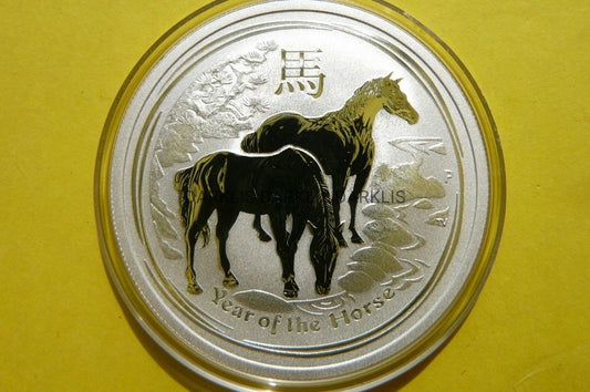 1/2$ AUSTRALIA 2014 ROK KONIA HORSE LUNAR Ag 999