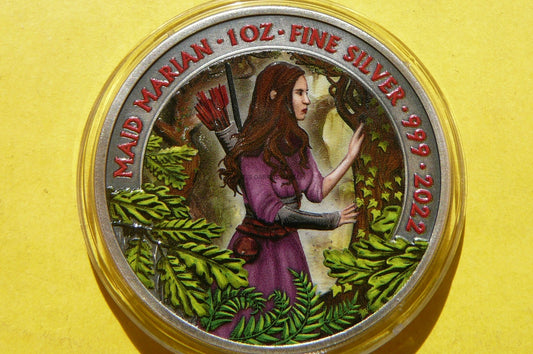2 FUNTY BRYTANIA 2022 LADY MARION Ag 999 Oz ROBIN