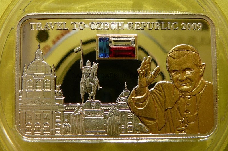 5$ 2009- BENEDYKT PRAGA HRADCZANY-Ag/Au 999-SWAROV