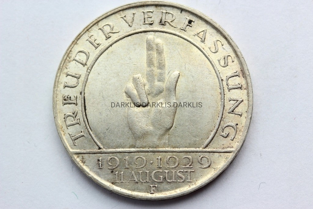 3 MARKI WEIMAR 1929 F HINDENBURG KONSTYTUCJA Nr 2