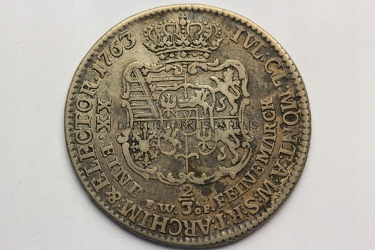 2/3 TALARA POLSKA 1763 DREZNO - FRYDERYK KRYSTIAN