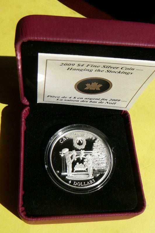 4$ KANADA 2009 -BOŻE NARODZENIE ŚWIĄTA -SREBRO 999