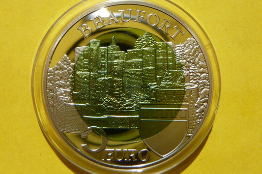 5 EURO LUKSEMBURG 2013 ZAMEK BEAUFORT RZADKA Ag+CE