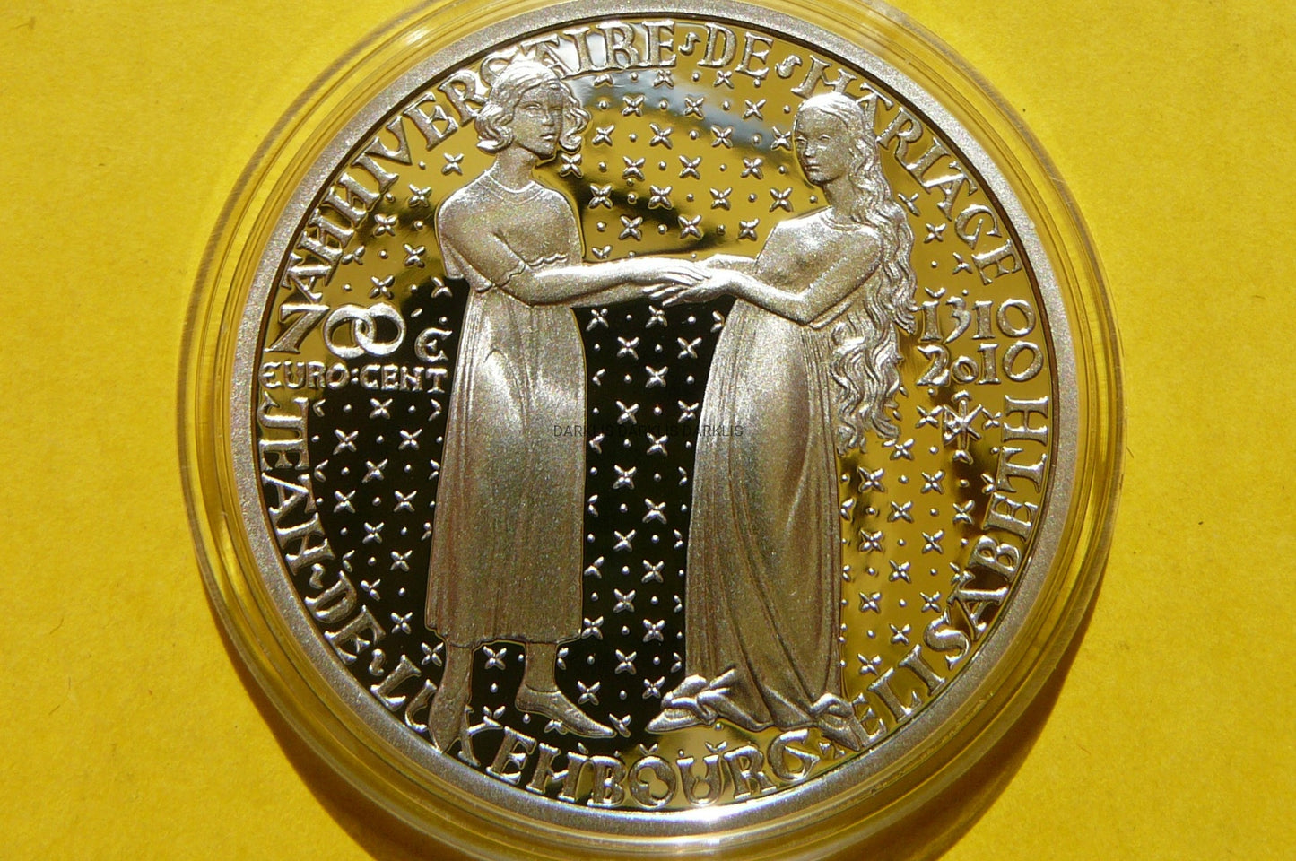 700 EURO CENT LUKSEMBURG 2010 ŚLUB JANA i ELŻBIETY