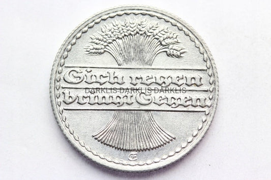 50 PFENNIG WEIMAR 1919E MULDENHUTTEN MENNICZA RZAD