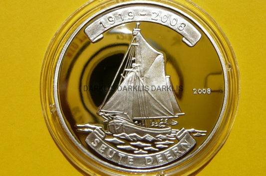 5 WON KOREA 2008 ŻAGLOWIEC SEUTE DEERN SREBRO 999