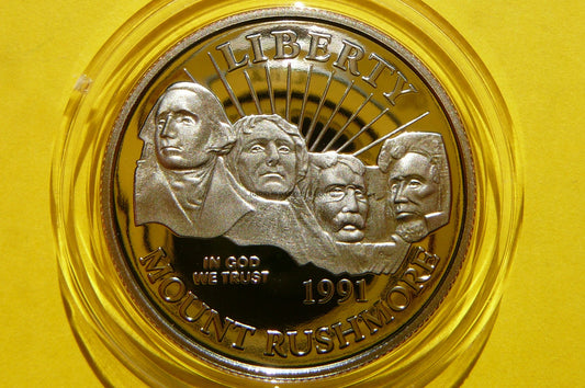 1/2 $ USA 1991 S MOUNT RUSHMORE NATIONAL MEMORIAL