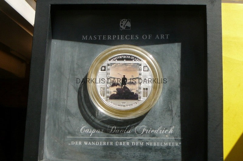 20$ 2016 MASTERPIECES OF ART WĘDROWIEC Ag 999 3Oz