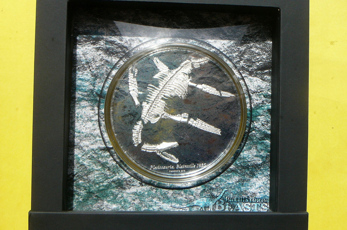 2000 TUGRIK MONGOLIA 2020 PLEZJOZAUR RZADKA 3Oz+CE