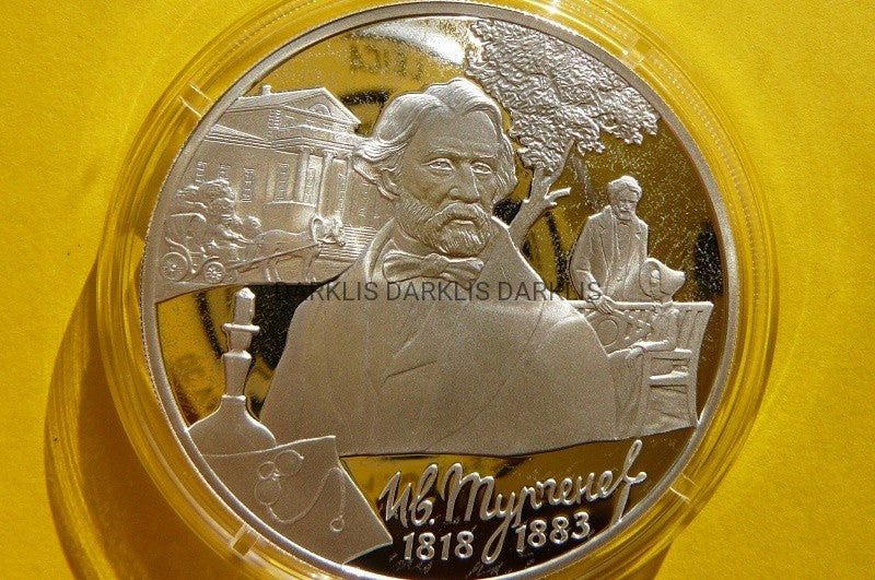 3 RUBLE ROSJA 2018 PISARZ IWAN TURGIENIEW -3 TYS.