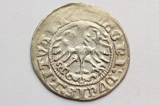 PÓŁGROSZ WILNO POLSKA 1513 ZYGMUNT I STARY - ST.2-