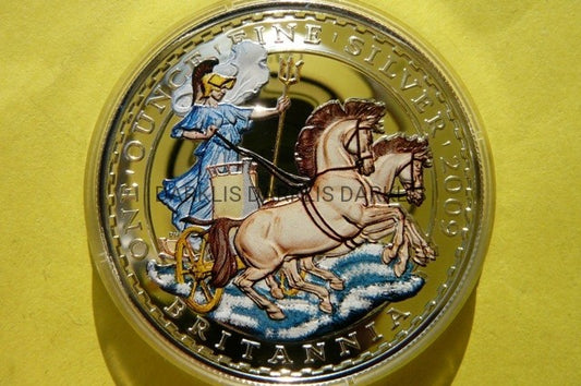 2 FUNT-BRYTANIA 2009 -RYCERZ RYDWAN- SREBRO 999-Oz