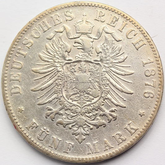 5 MAREK KAISERREICH BADENIA 1876 ORYGINAŁ RZADSZA Nr9