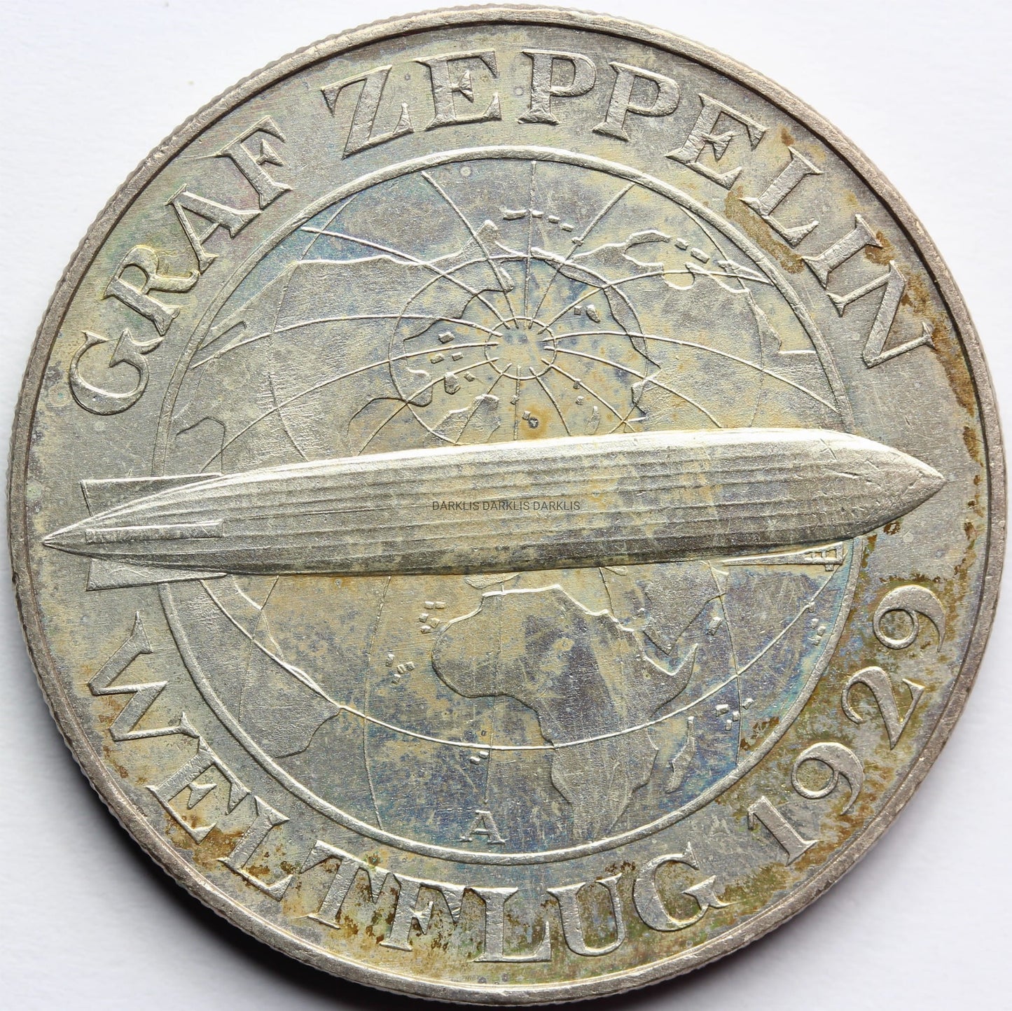 5 REICHSMAREK NIEMCY 1930 A STEROWIEC ZEPPELIN Nr.1