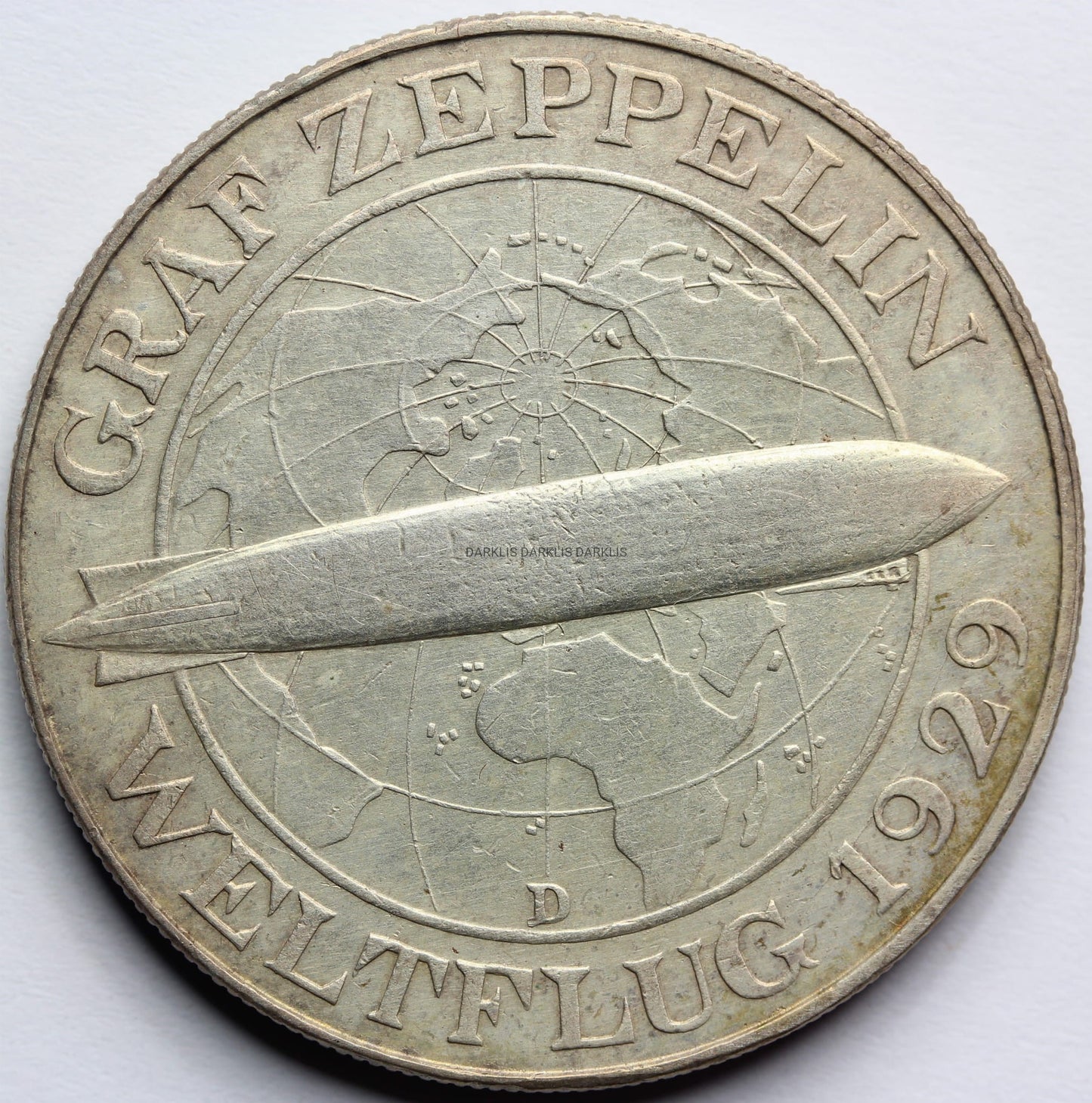 5 REICHSMAREK NIEMCY 1930 D STEROWIEC ZEPPELIN Nr.2