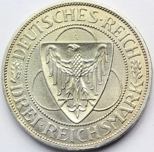 3 REICHSMARK WEIMAR 1930 A WYZWOLENIE NADRENII Nr.4