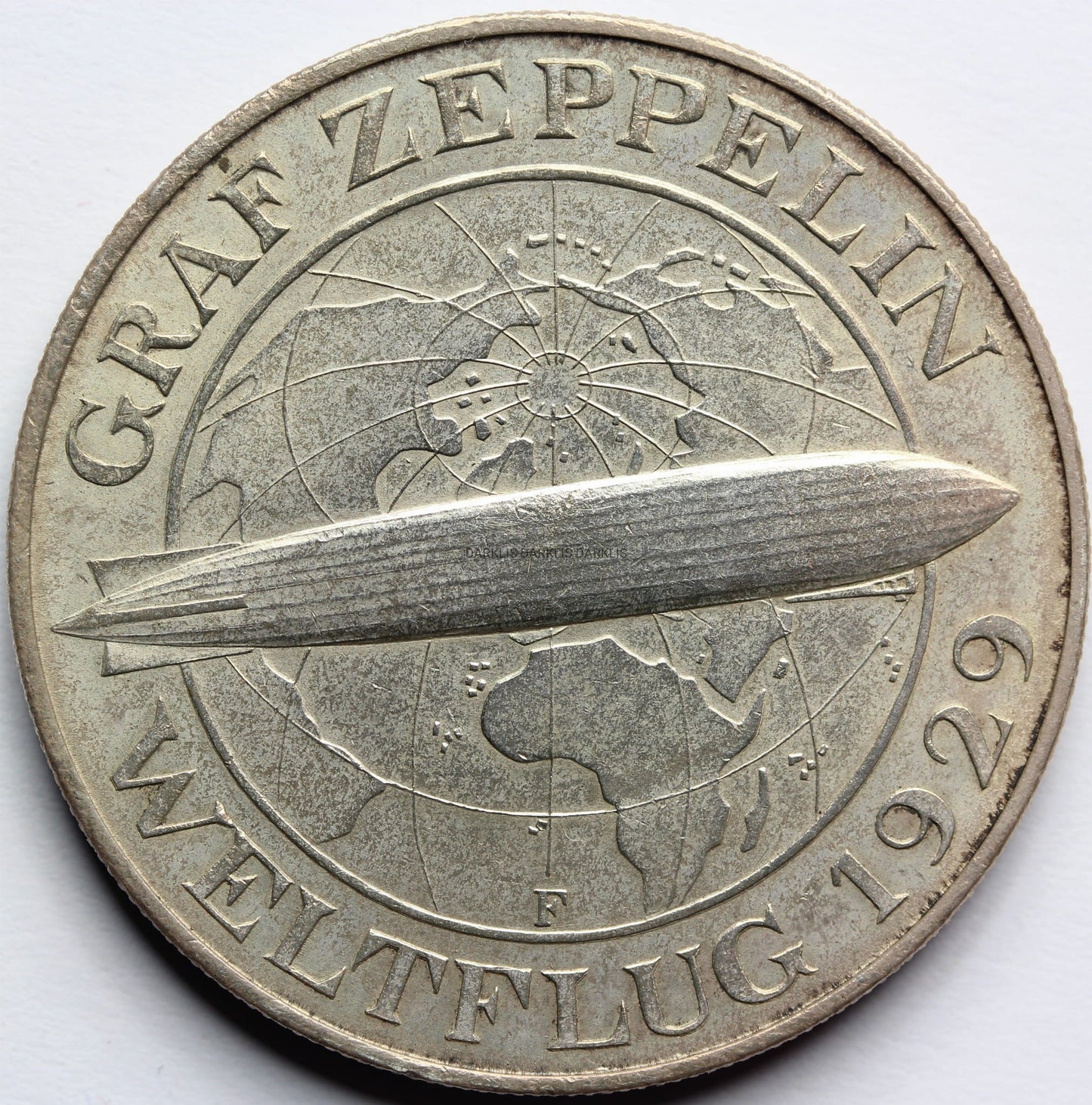 5 REICHSMAREK NIEMCY 1930 F STEROWIEC ZEPPELIN Nr.4