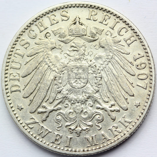 2 MARKI BADENIA KAISERREICH 1907 FRYDERYK I Nr.7