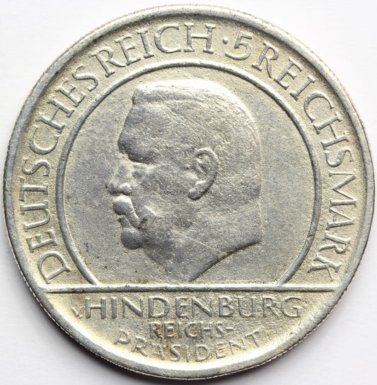 5 MAREK WEIMAR 1929 D HINDENBURG KONSTYTUCJA Nr.2