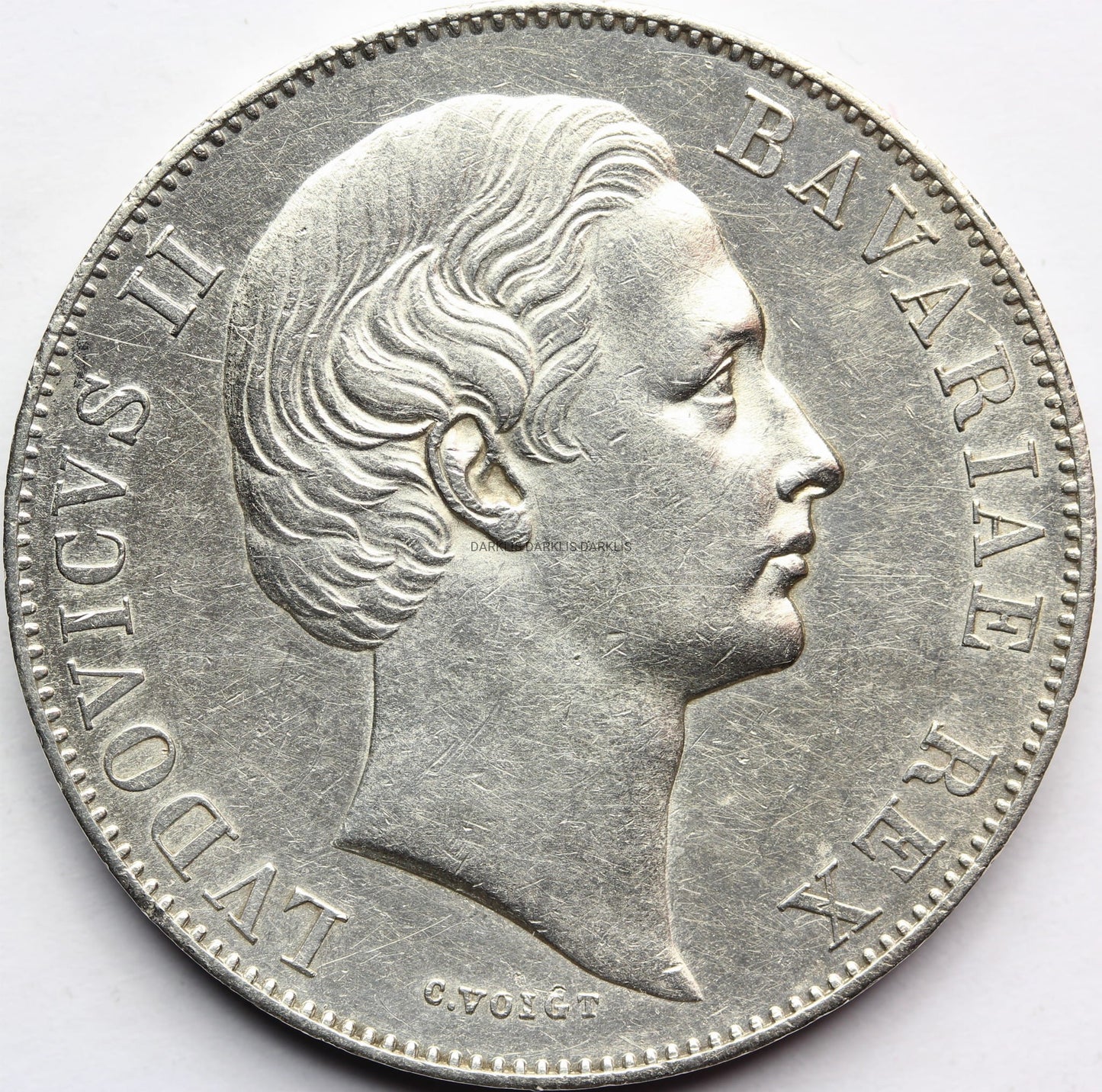 TALAR BAWARIA 1871 LUDWIK II PATRONA BAVARIA Nr.9