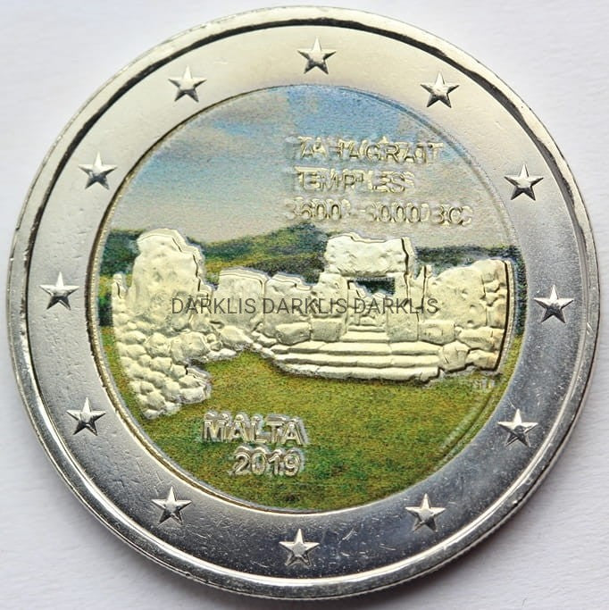 *2 EURO MALTA 2019 - ŚWIĄTYNIA TA'HAGRAT TEMPLES KOLOR