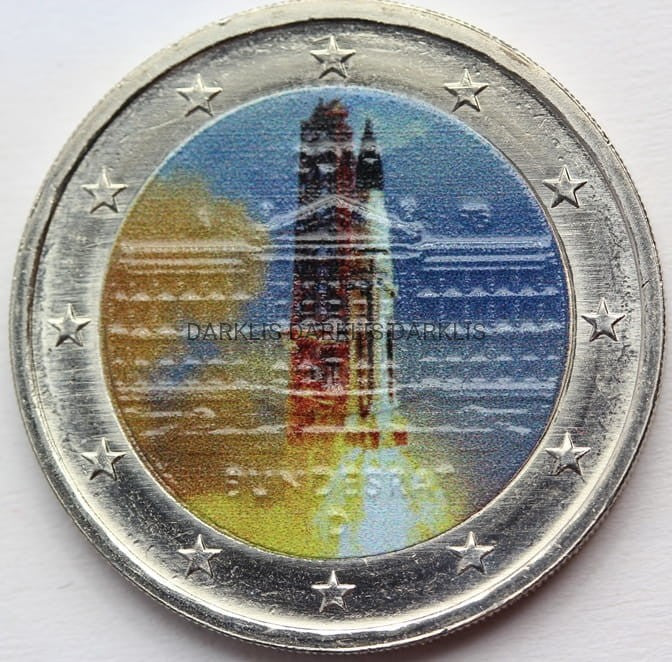 *2 EURO PIERWSZY LOT W KOSMOS PROM KOSMICZNY KOLOR