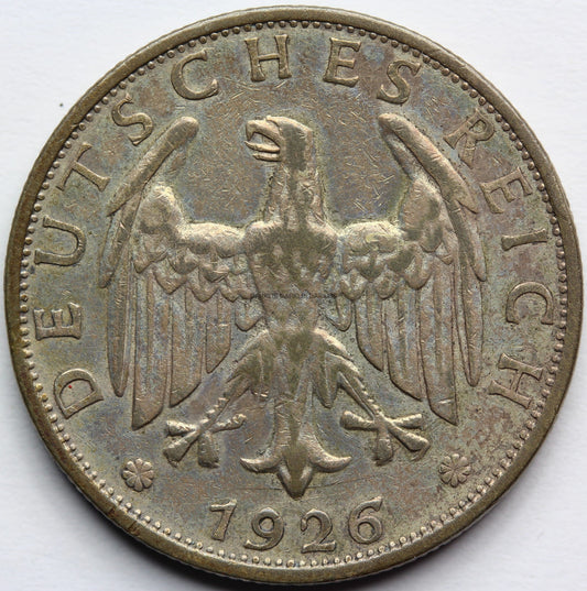 2 REICHSMARK WEIMAR 1926 E MULDENHUTTEN OBIEGOWA Nr.7