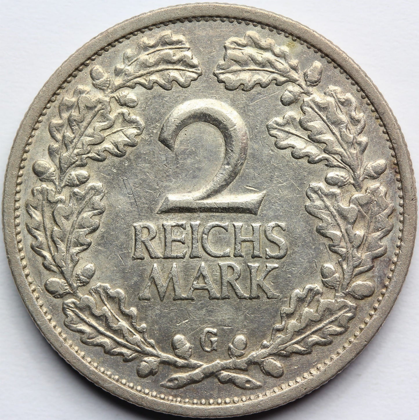 2 REICHSMARK WEIMAR 1926 G KARLSRUHE OBIEGOWA Nr.9