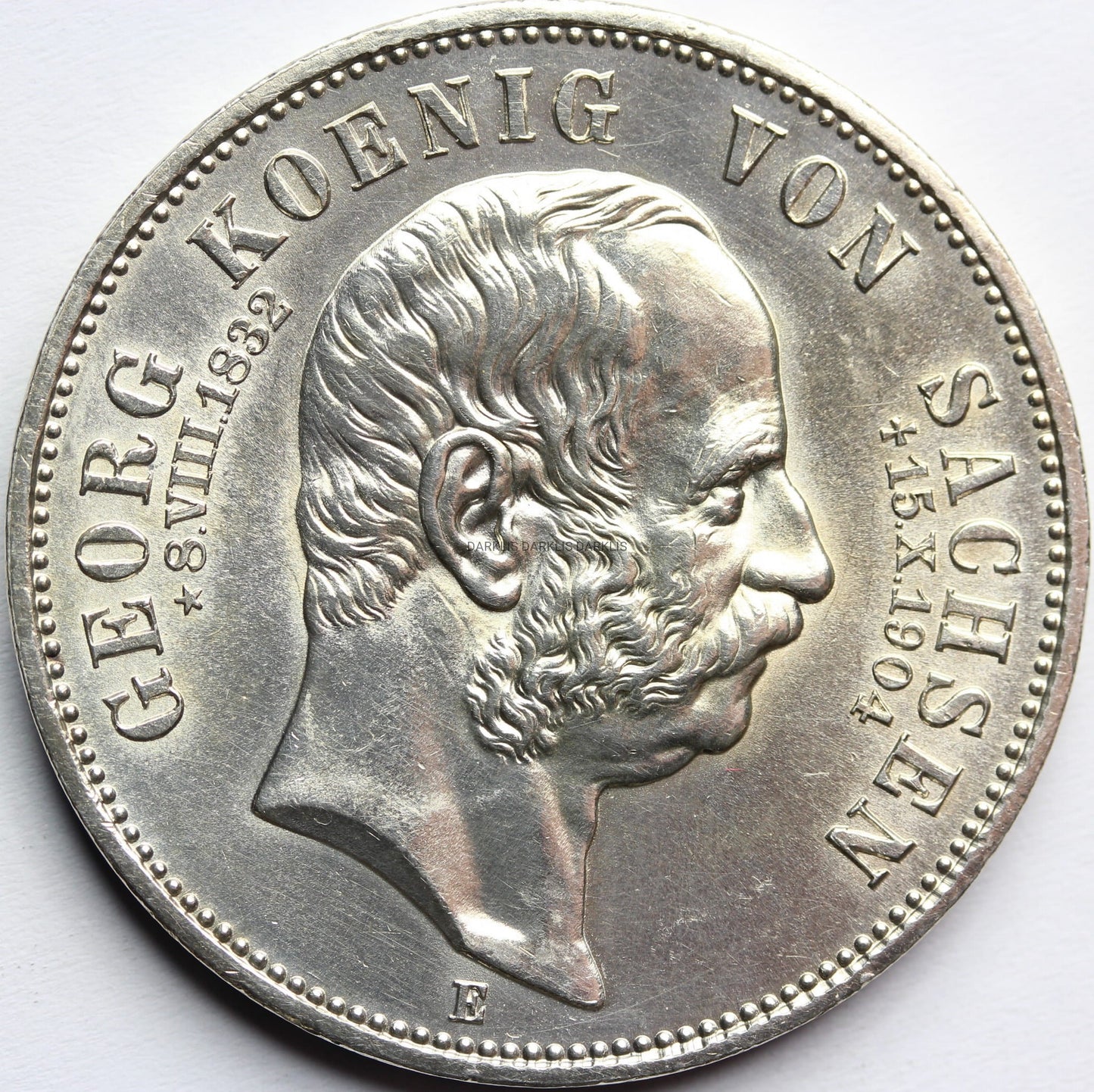 5 MAREK KAISERREICH SAKSONIA 1904 POŚMIERTNA UNC Nr.1