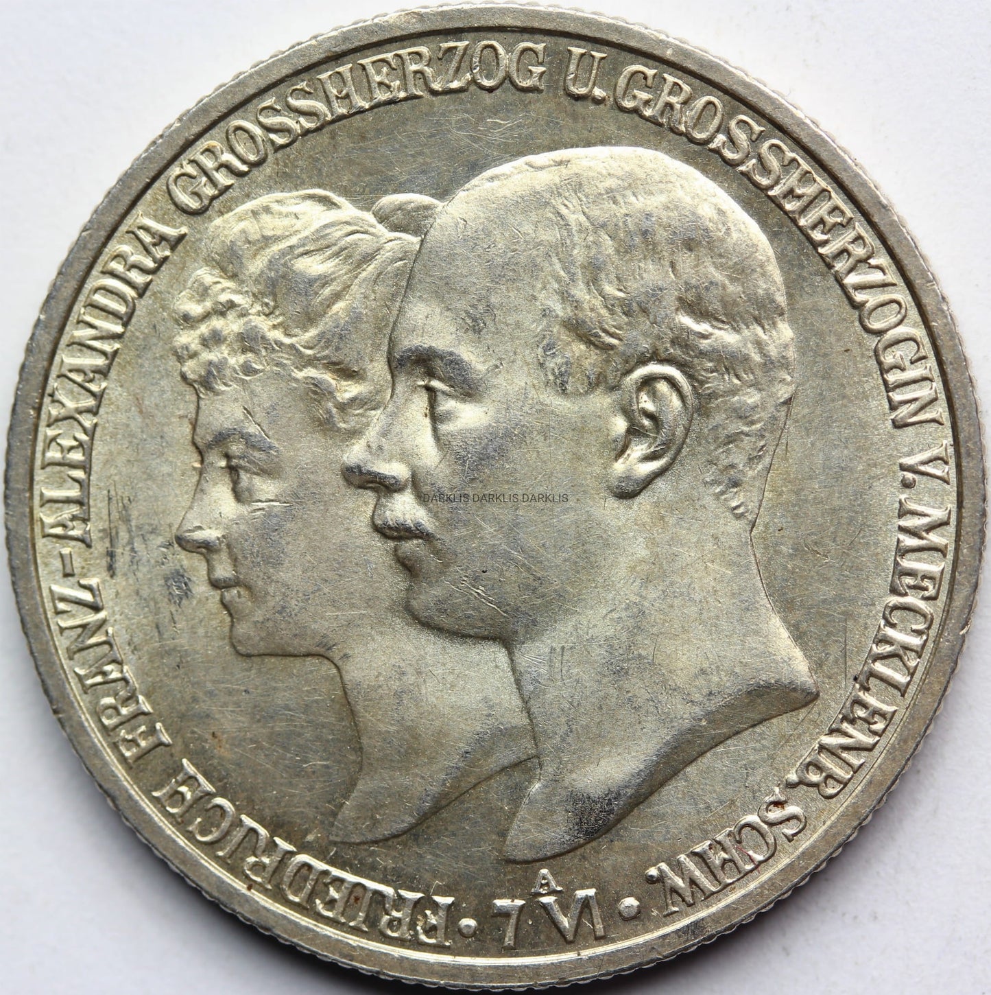 2 MARKI KAISERREICH MECKLENBURG-SCHWERIN 1904 UNC Nr.12