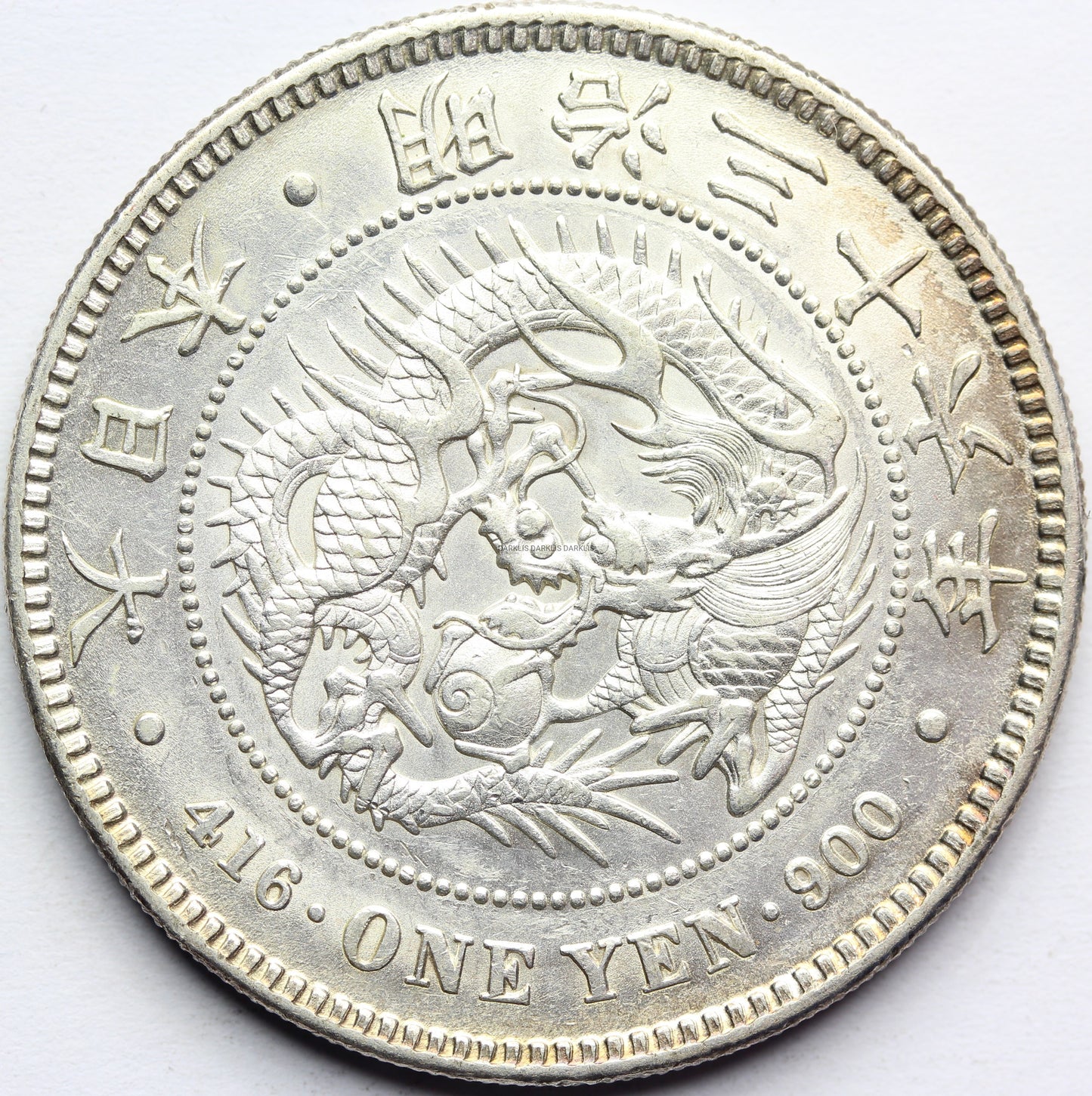 YEN JAPONIA 1903 SMOK MUTSUHITO SUPER STAN RZADKA