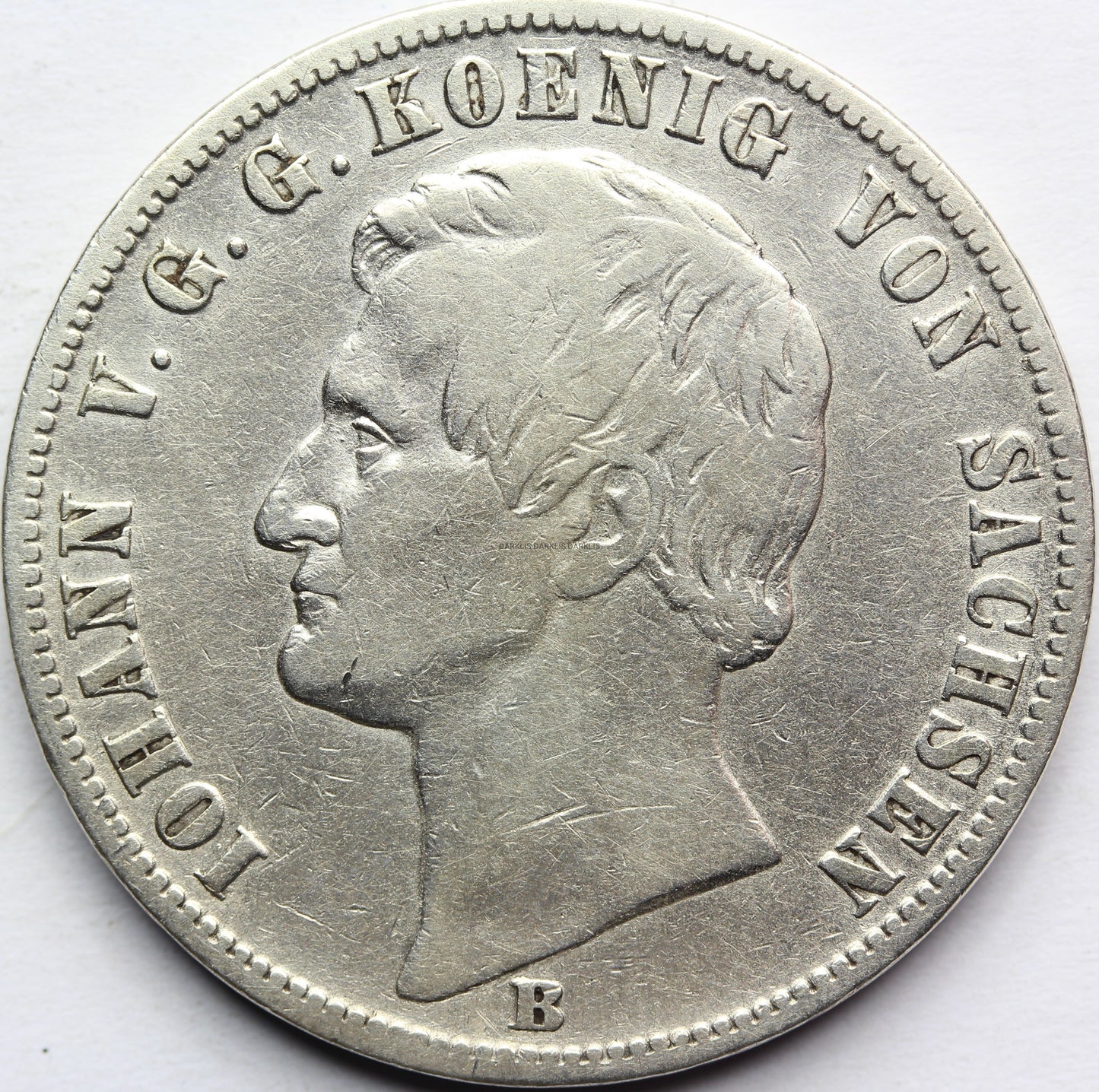 TALAR SAKSONIA 1864 JAN WETTYN HERB Z LWAMI Nr.8