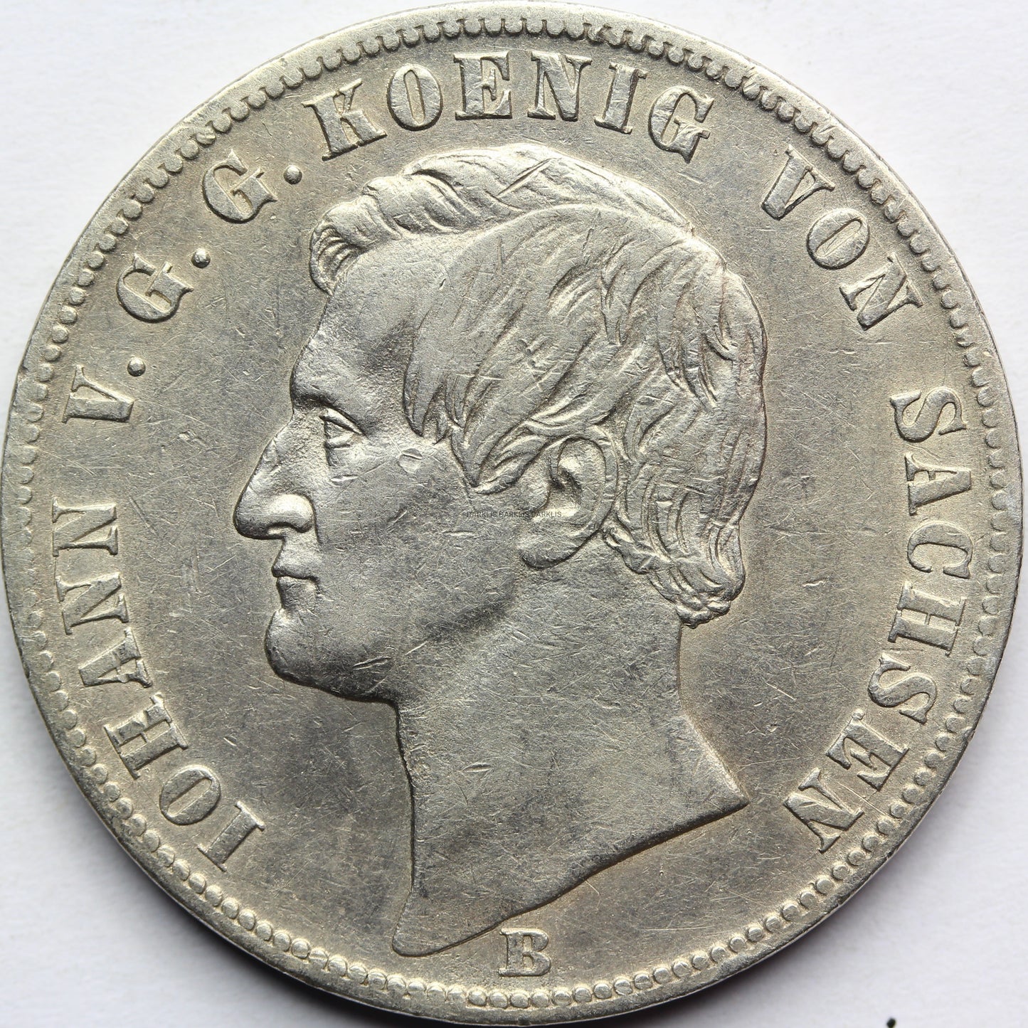 TALAR SAKSONIA 1869 JAN WETTYN HERB Z LWAMI Nr.12