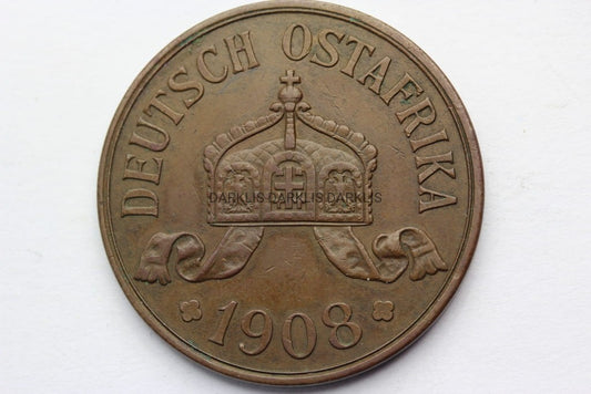 5 HELLER NIEMIECKA AFRYKA WSCHODNIA 1908 J Nr.2