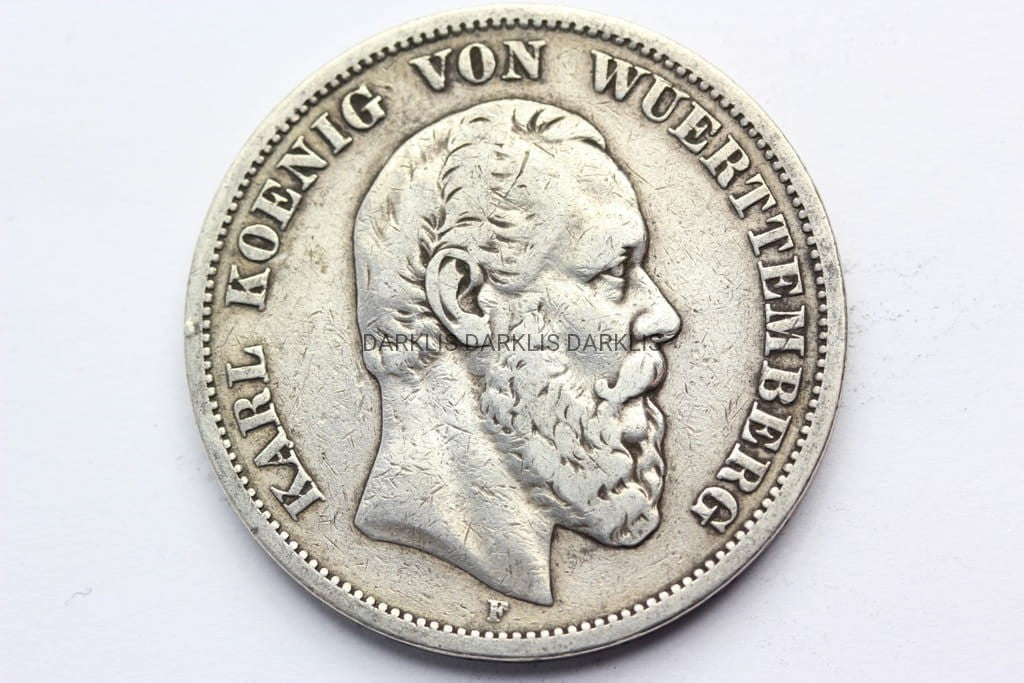 5 MAREK KAISERREICH WIRTEMBERGIA 1874 KAROL STAN!!