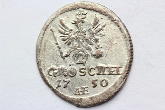 2 GROSCHEL ŚLĄSK WROCŁAW 1750 FRYDERYK II