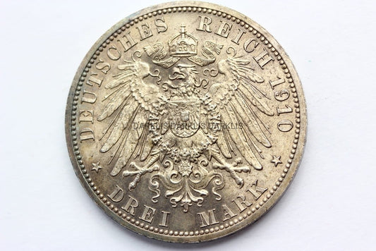 3 MARKI KAISERREICH SAKSONIA EISENACH 1910 - ŚLUB