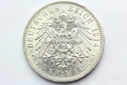 5 MAREK KAISERREICH SAKSONIA 1914 E- FRYDERYK STAN