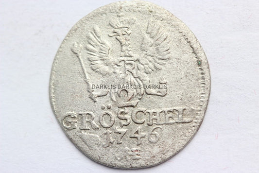 2 GROSCHEL 1746 WROCŁAW PRUSY FRYDERYK II S.2