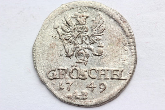 2 GROSCHEL 1749 WROCŁAW PRUSY FRYDERYK II S.2-