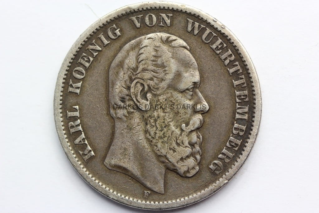 5 MAREK KAISERREICH WIRTEMBERGIA 1876 KAROL STAN