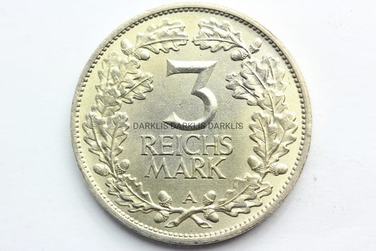 3 REICHSMARK WEIMAR 1925 -A- 1000 LAT NADRENII 2