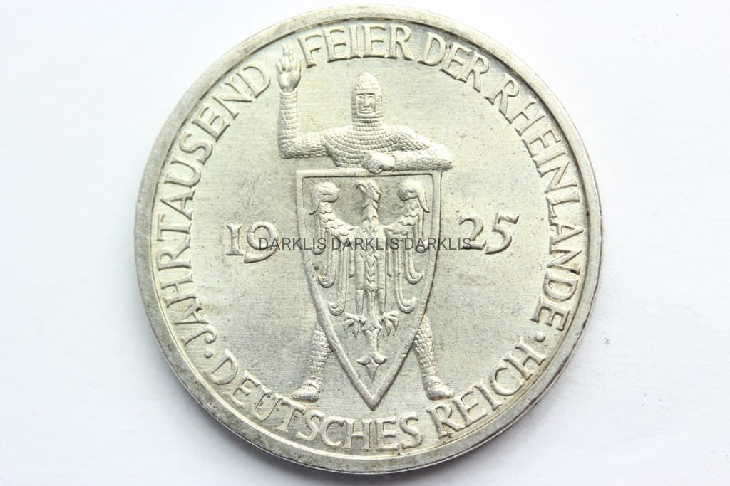 3 REICHSMARK WEIMAR 1925 F 1000 LAT NADRENII ST.1
