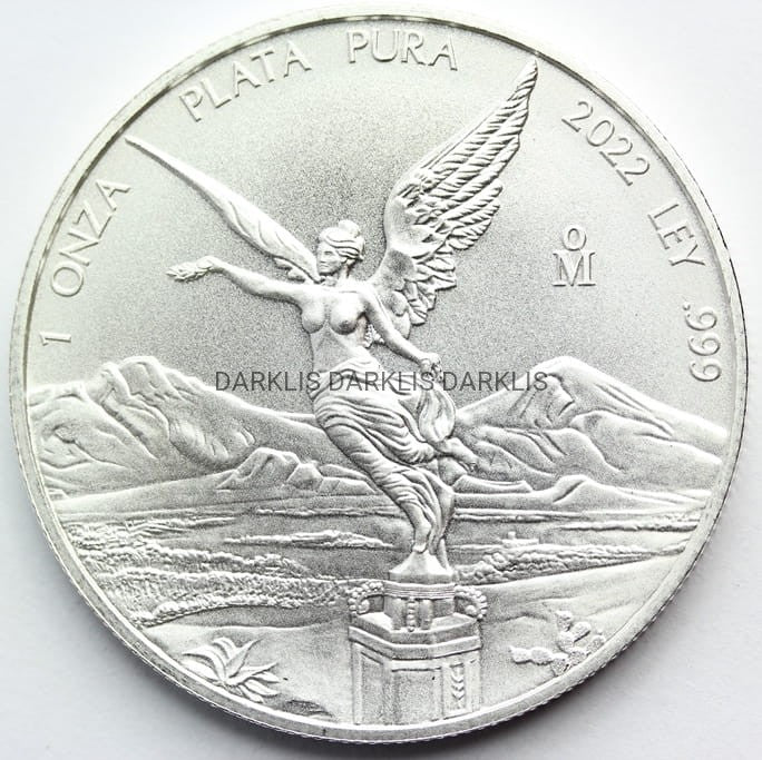 ONZA PLATA PURA MEKSYK 2022 BOGINI LIBERTAD Ag Oz