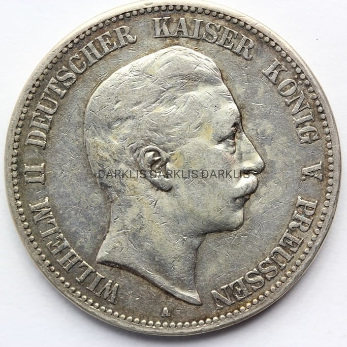 5 MAREK KAISERREICH PRUSY 1899 WILHELM II Nr.2