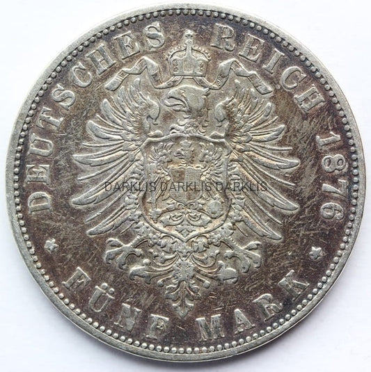 5 MAREK KAISERREICH HAMBURG 1876 RZADSZA Nr.2