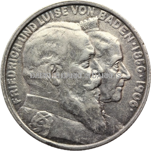 2 MARKI BADENIA 1906 ZŁOTE GODY FRYDERYK I i LUIZA NR.224