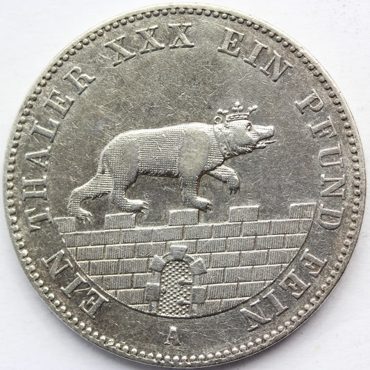 TALAR GÓRNICZY ANHALT BERNBURG 1861 RZADKA