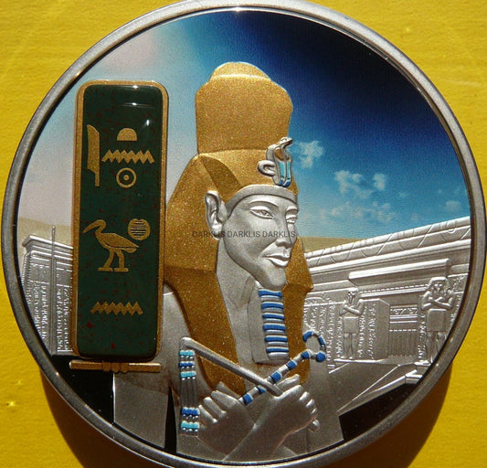 FIJI 50$ 2013 FARAON AKHENATEN KLEJNOTY EGIPTU 2Oz